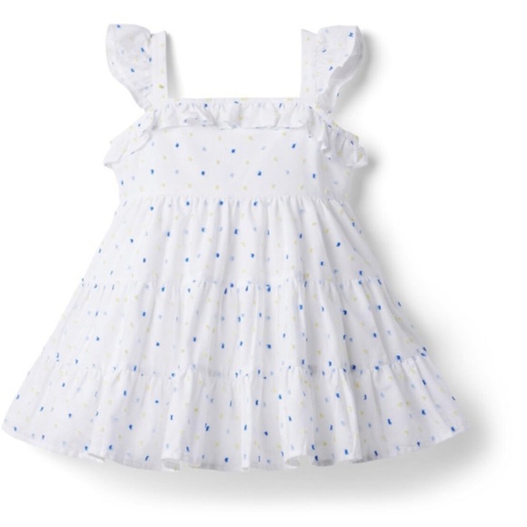 Janie And Jack Ruffle Trim Swiss Dot Sundress size 5 - Picture 8 of 8